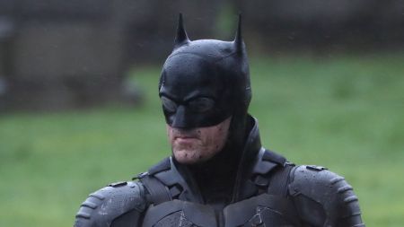 The Batman costume from Matt Reeve's new movie. New Batmobile.